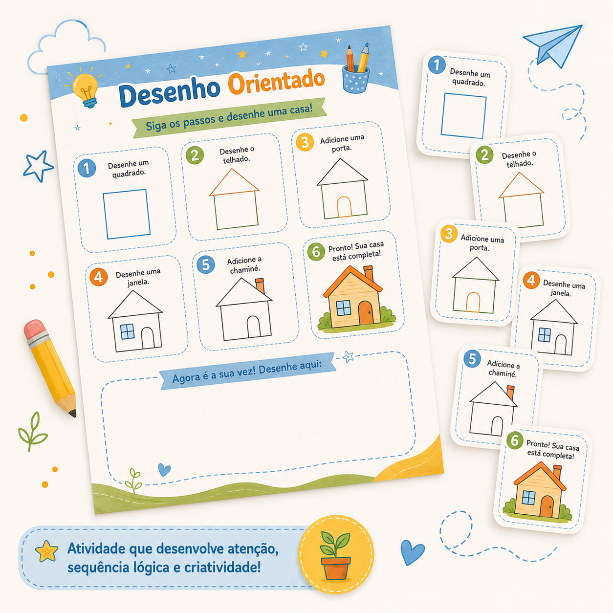 Mockup das atividades de Desenho Orientado